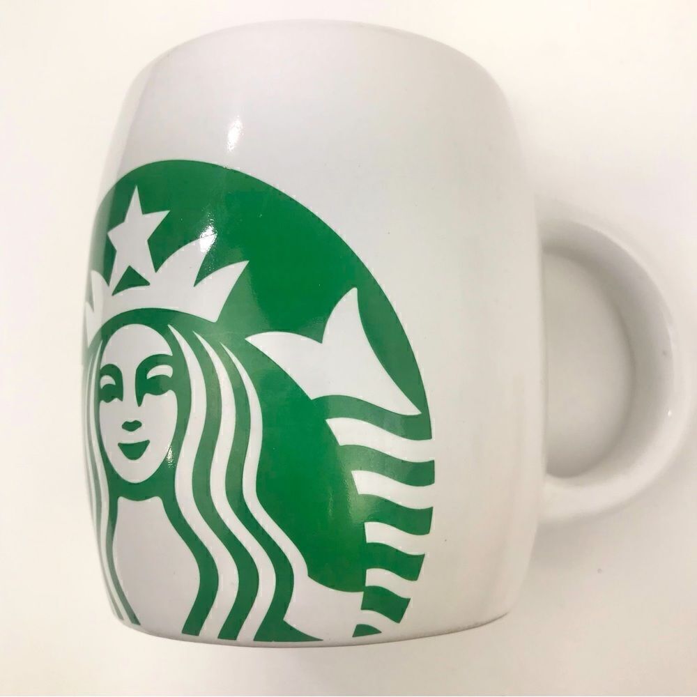 Starbucks 2012 White Green Mermaid Logo 14oz. Collectible Classic Mug